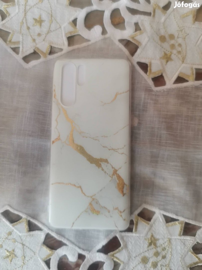 Mobil telefont arany márvány mintás új 