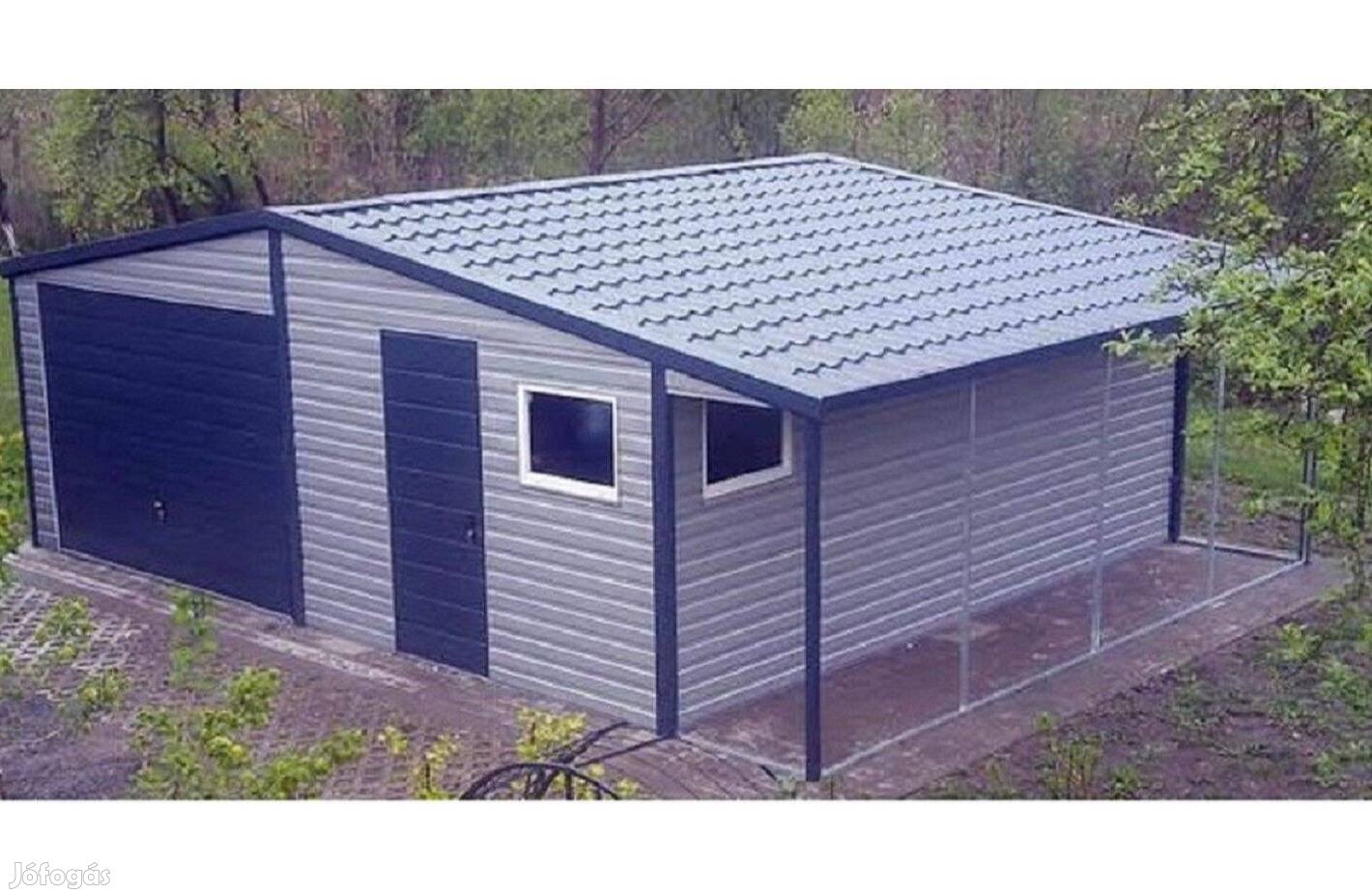 Mobilgarázs, Mobilépület,6,5+1 x 5 m, 35m Prémium, ingyenes szállítás