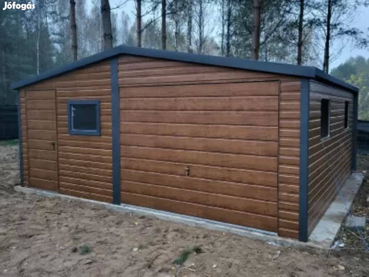 Mobilgarázs, Mobilépület,6x5 m, 37mB Prémium, ingyenes szállítás, sze