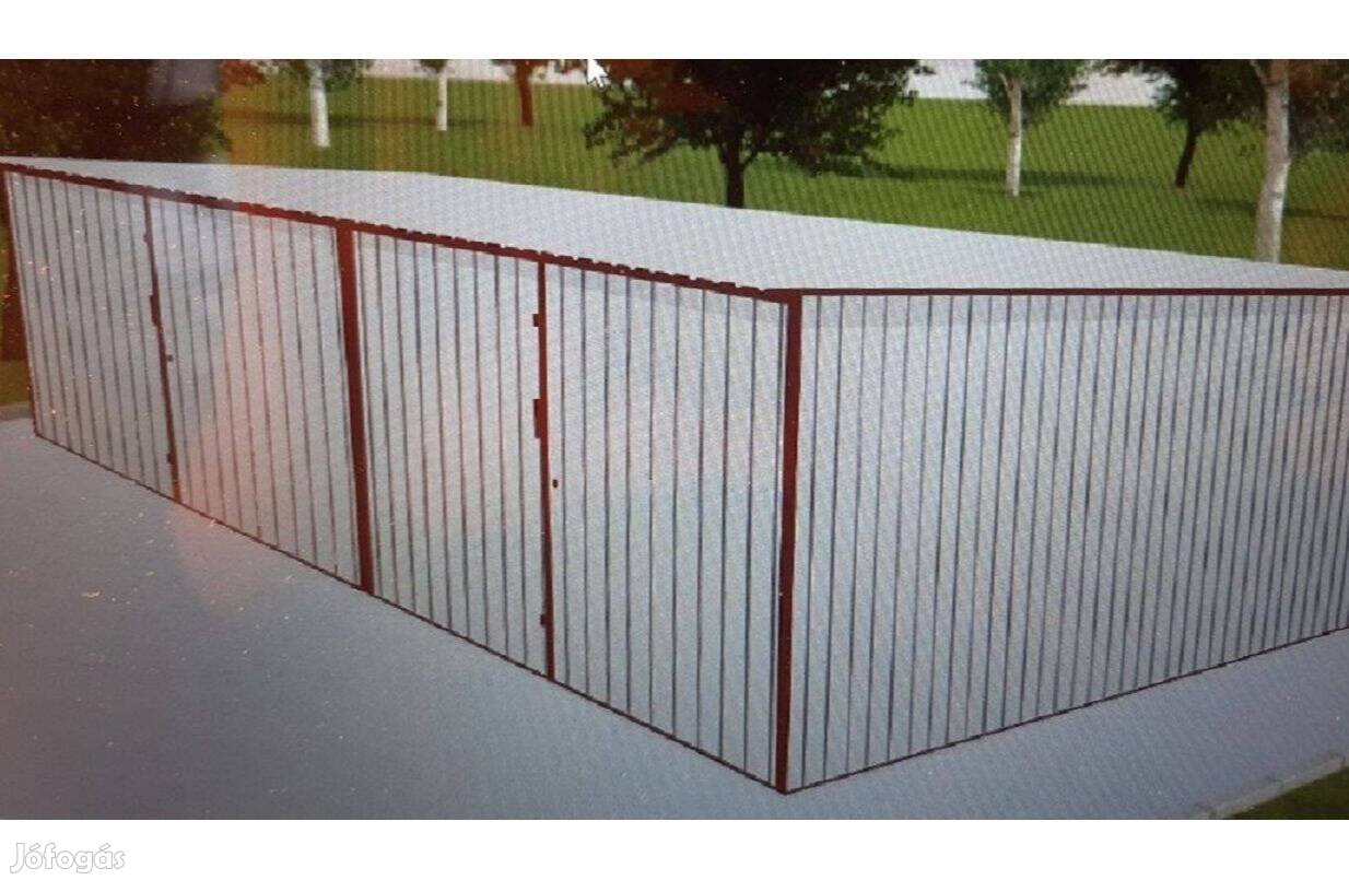 Mobilgarázs, Mobilépület,6x5 m, 40m Standard, ingyenes szállítás, sze
