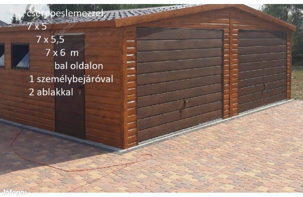 Mobilgarázs, Mobilépület,7x6 m, 53m Prémium, ingyenes szállítás, szer
