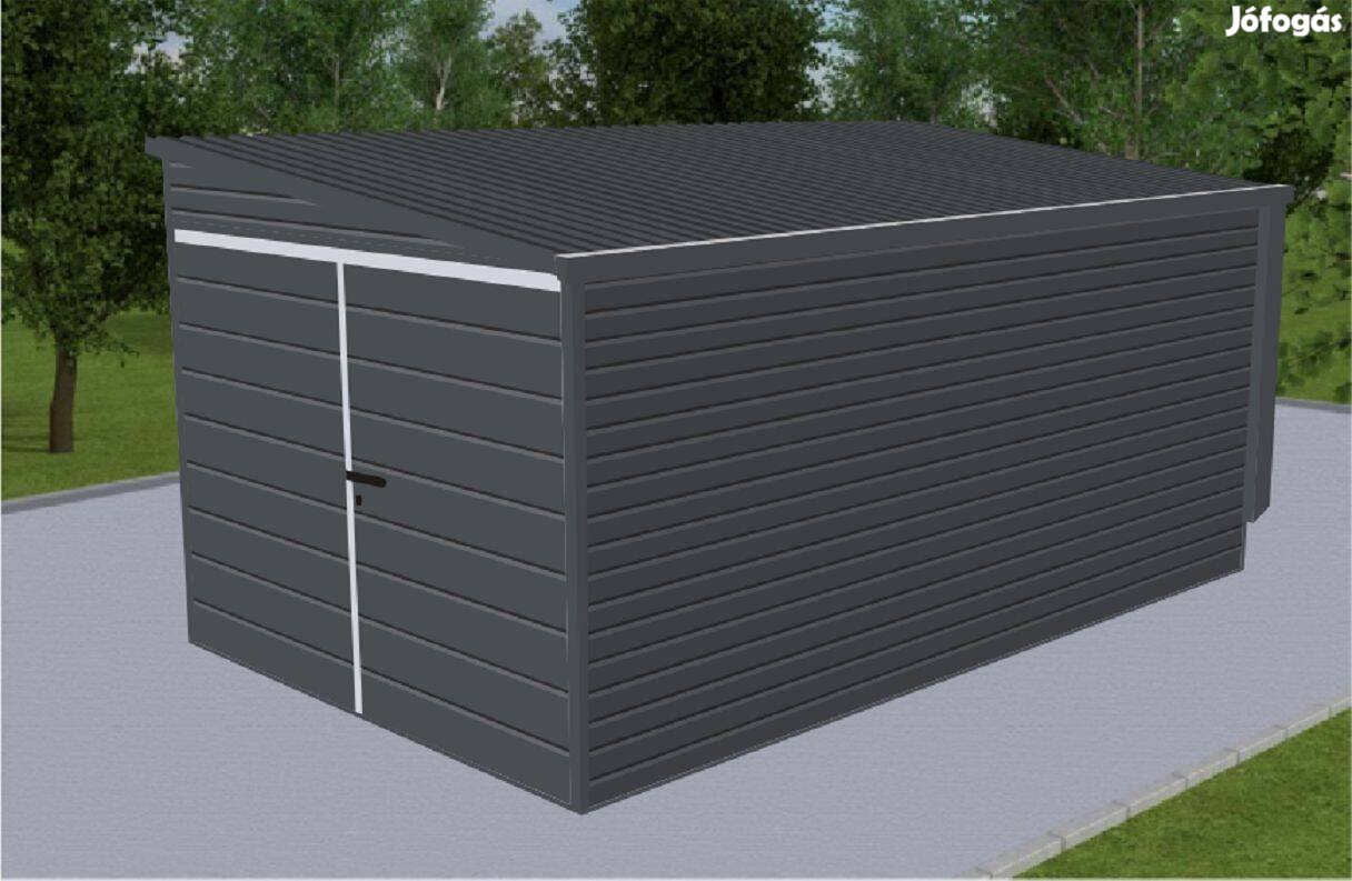 Mobilgarázs, Mobilépület, 2,5 x 6,5 m, T55m Prémium, ingyenes szállít