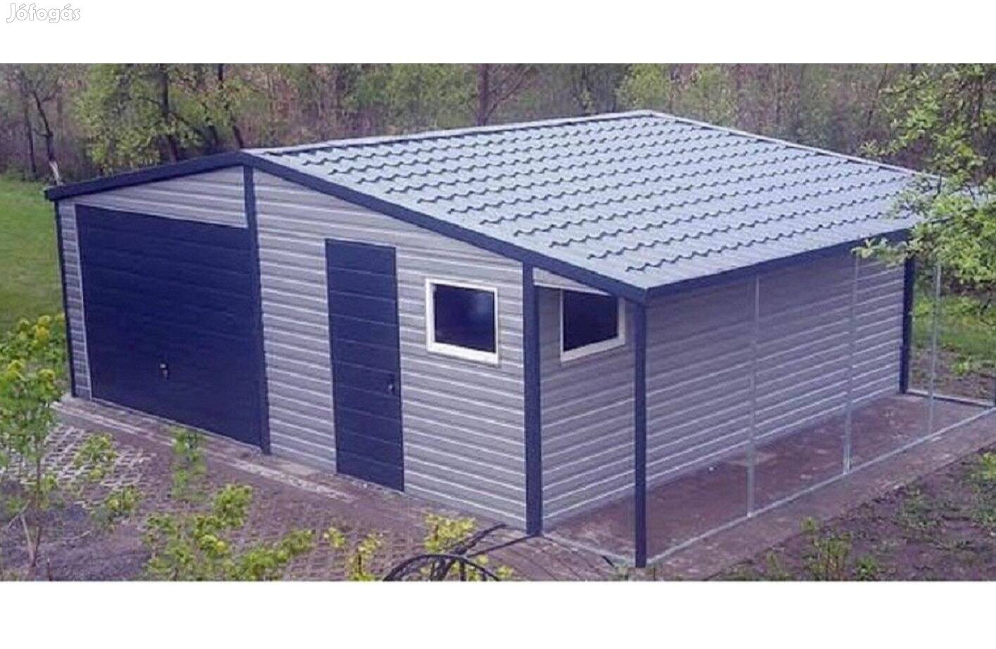 Mobilgarázs, Mobilépület, 35m, 6,5+1 x 6 m, Prémium,, ingyenes szállí
