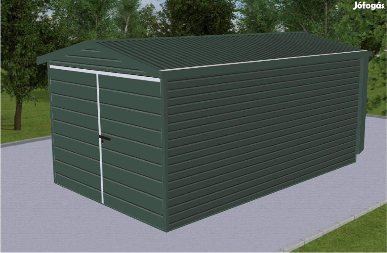 Mobilgarázs, Mobilépület, 3x6 m, 66mT Prémium, ingyenes szállítás, sz