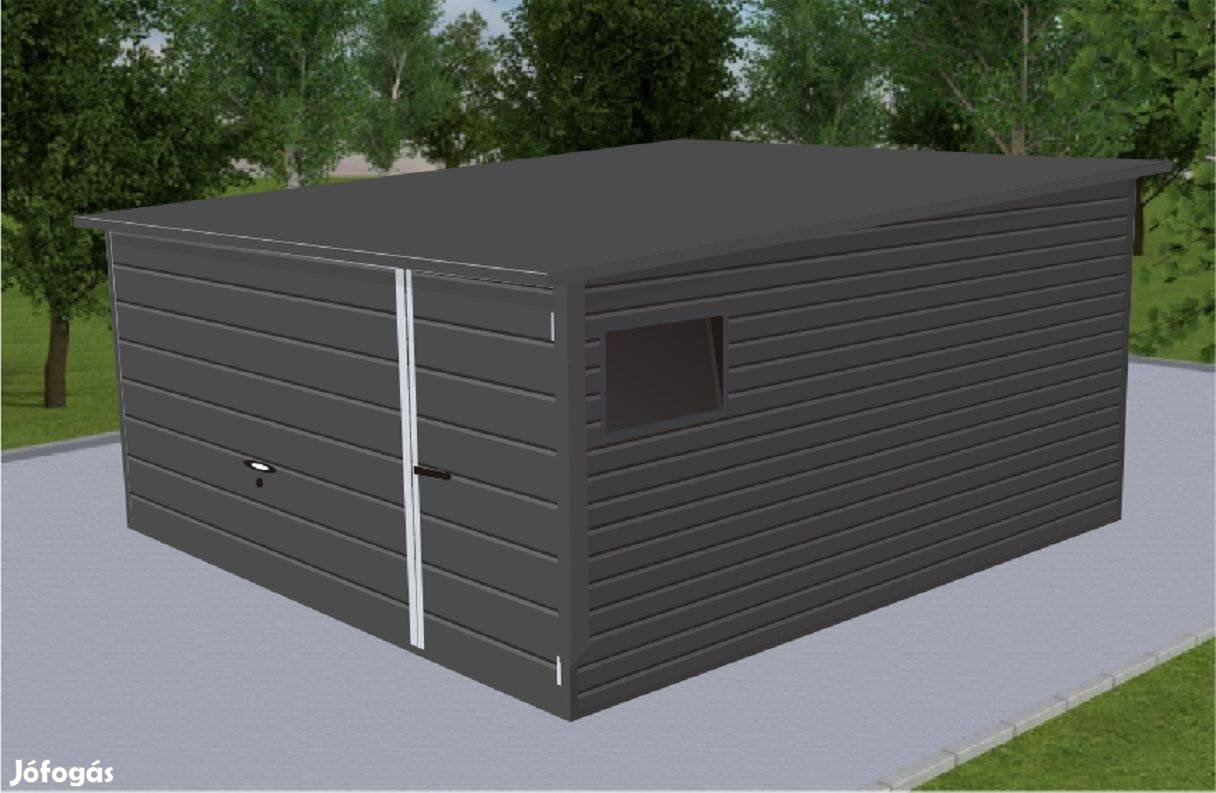 Mobilgarázs, Mobilépület, 4 x 5,5 m, 63mT Prémium, ingyenes szállítás,