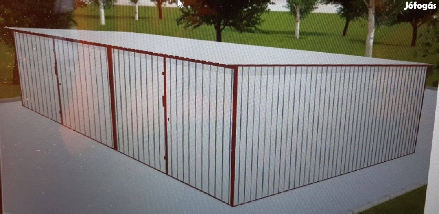 Mobilgarázs, Mobilépület, 6x5 m,40m Standard, ingyenes szállítás, sze