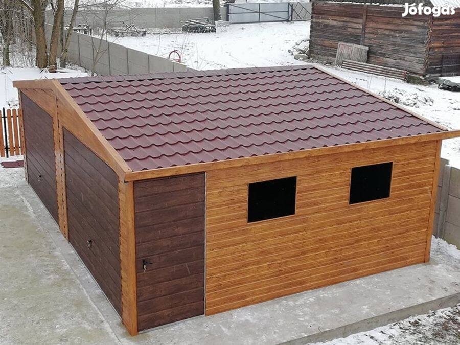 Mobilgarázs, Mobilépület, 7x5,5 m, 45m Prémium, ingyenes szállítás, sz