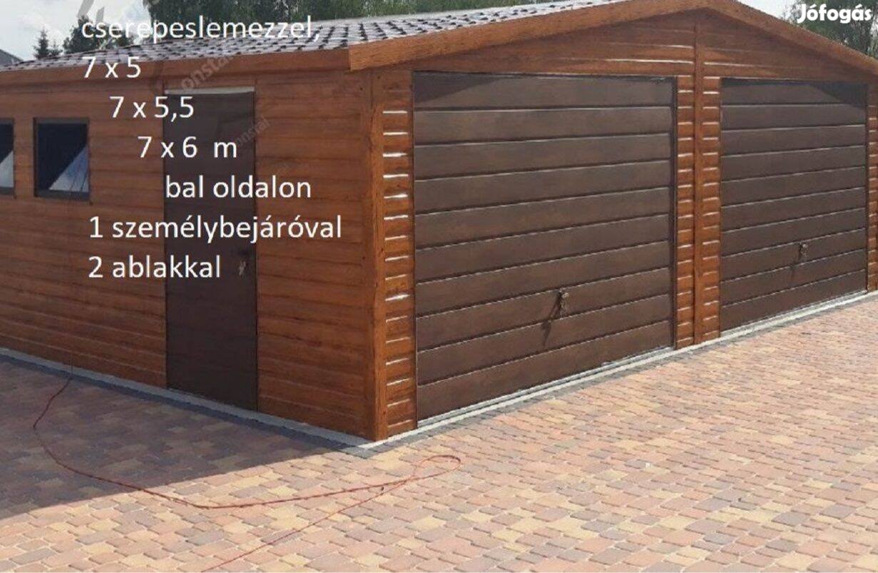 Mobilgarázs, Mobilépület, 7x5 m, 53m Prémium, ingyenes szállítás, szer