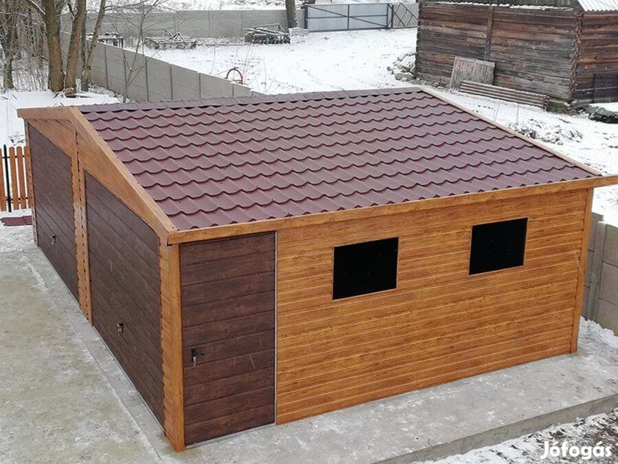 Mobilgarázs, Mobilépület, 7x6 m, 45m Prémium, ingyenes szállítás, szer