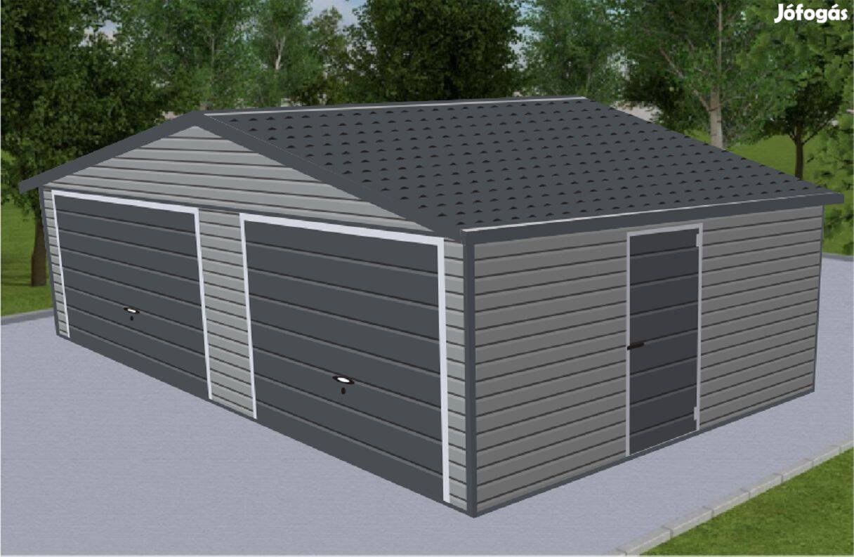Mobilgarázs, Mobilépület, 7x6 m, 57m Prémium, ingyenes szállítás, sze