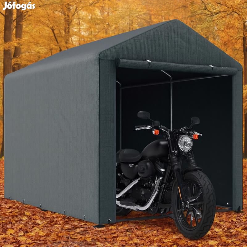 Mobilgarázs, kerti motorgarázs tárolósátor, raktársátor 218 x