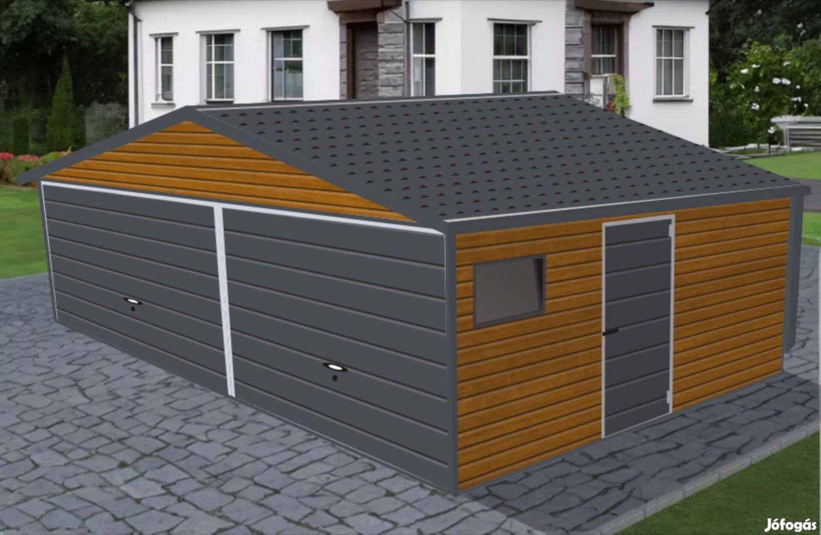 Mobilgarázs, tároló 6x 5 m, Prémium, 83m, ingyenes szállítás, szerelé