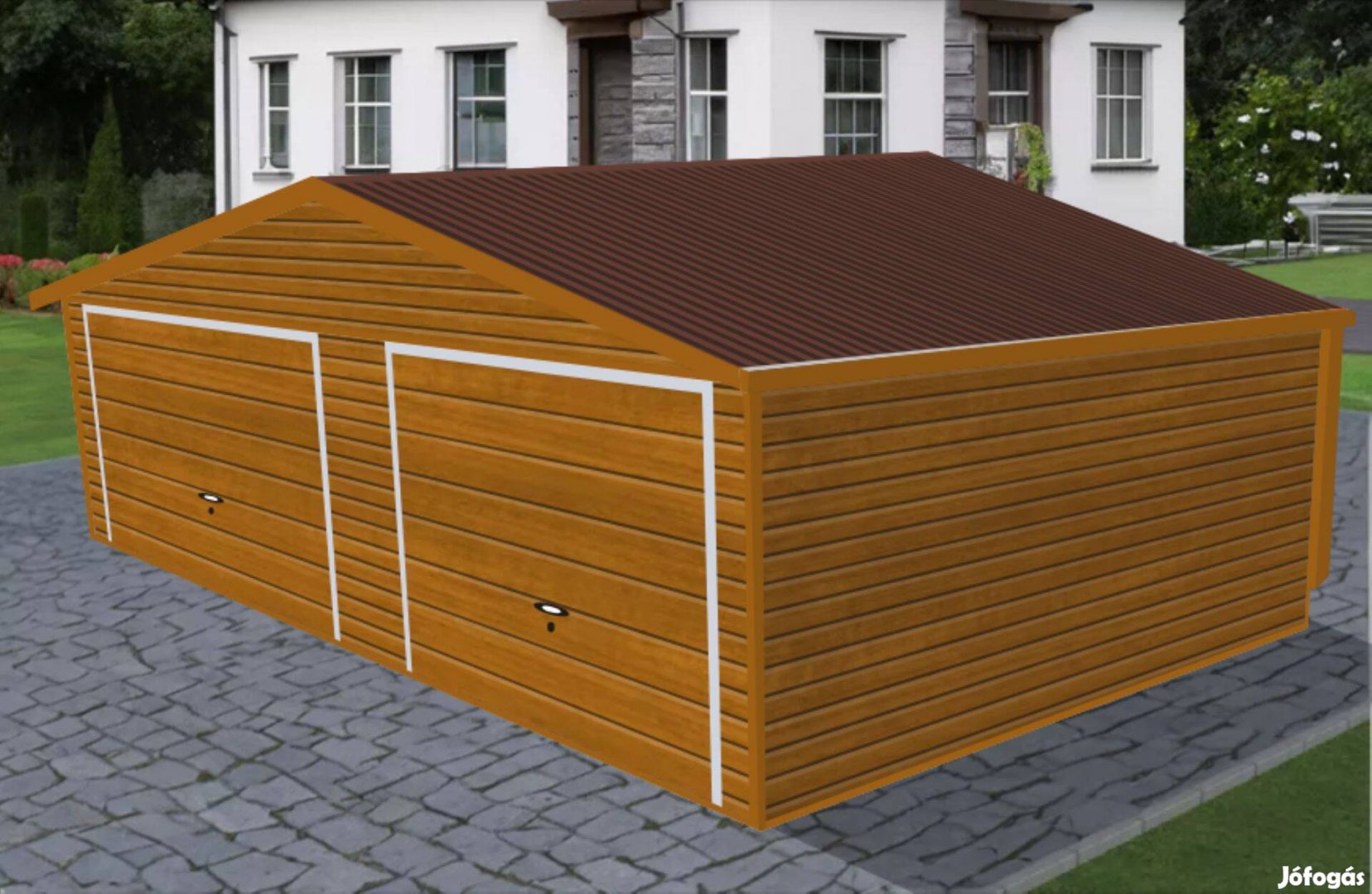 Mobilgarázs, tároló 7 x 5 m, Prémium, 92m, ingyenes szállítás, szerel