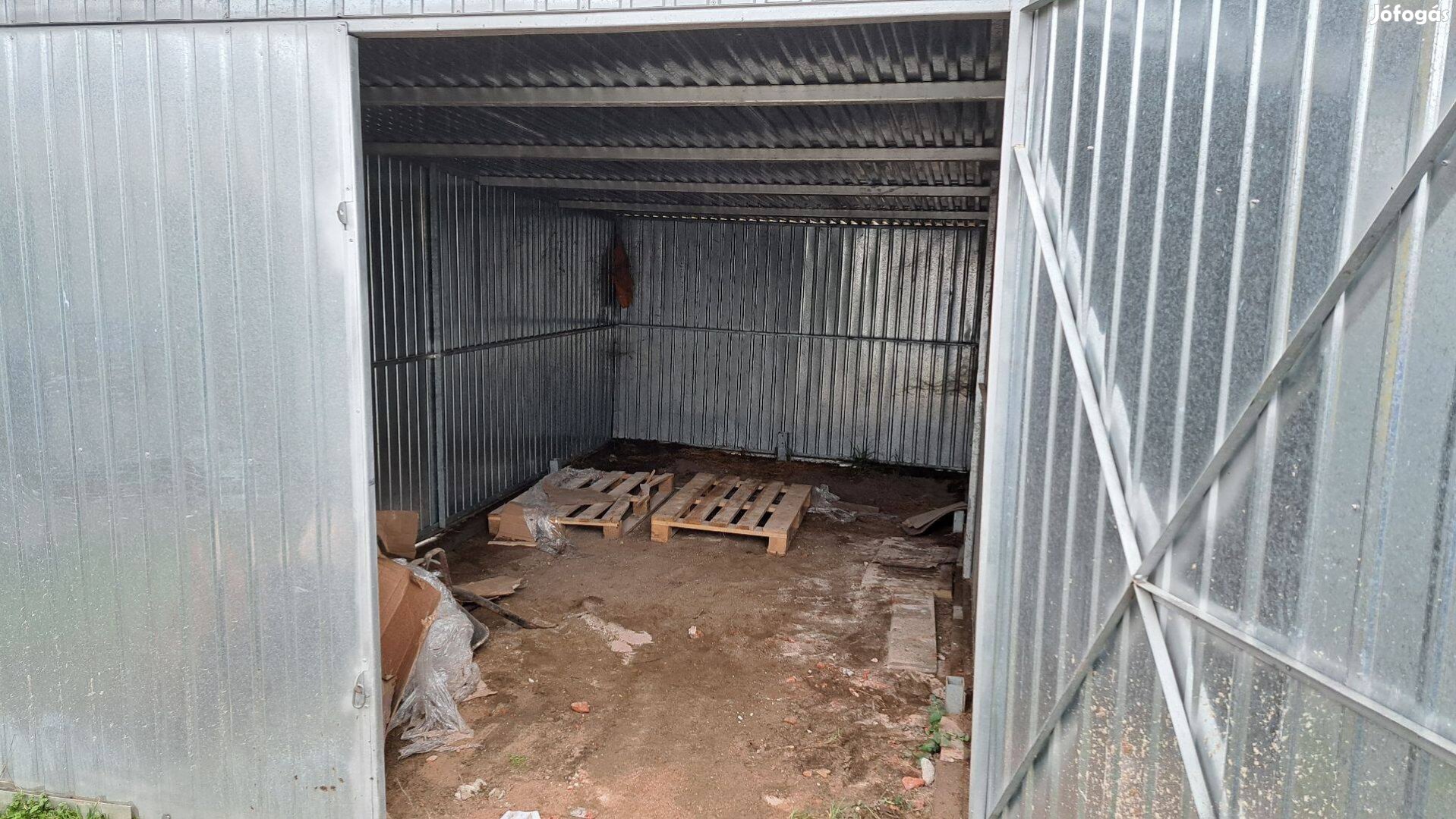 Mobilgarázs lemez 6x3 m eladó miskolcon