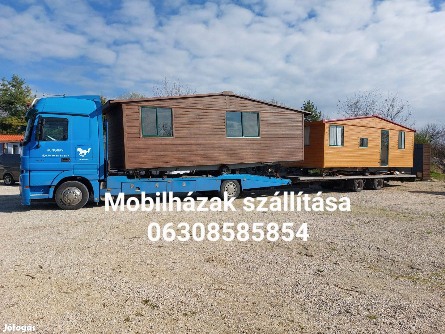 Mobilház, Traktor, Gépszállítás