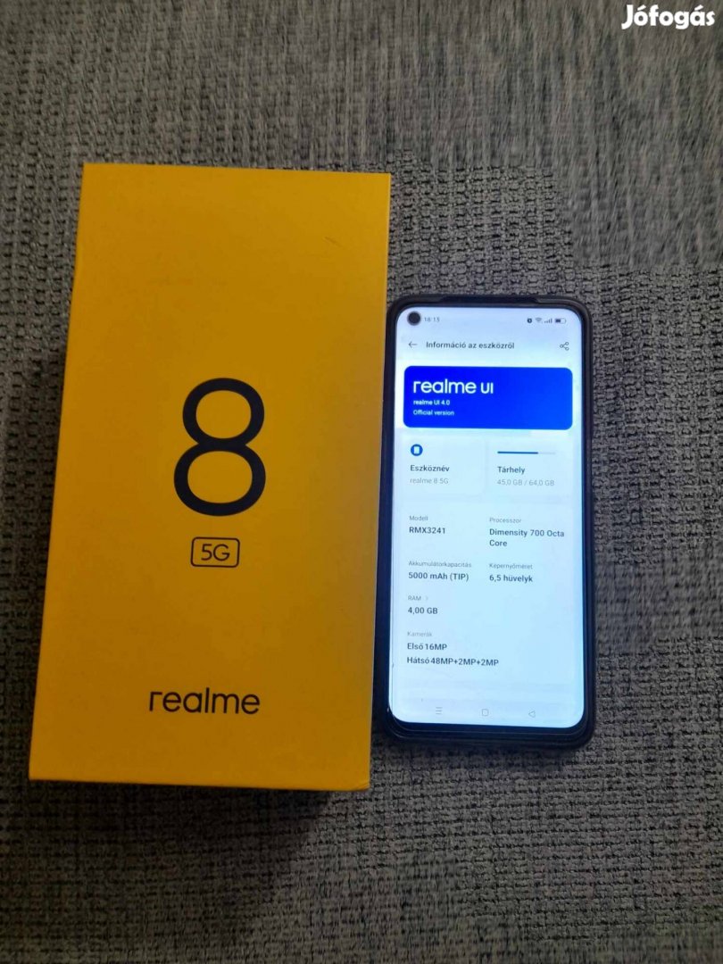 Mobiltelefon Realme 8