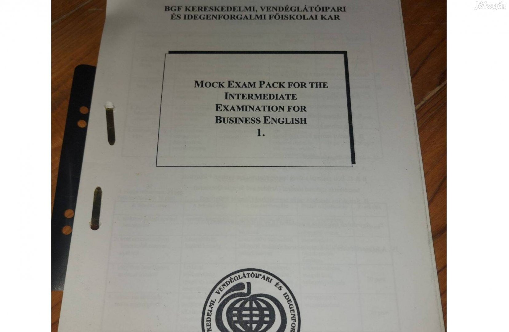 Mock exam pack Examination for business english 1790Ft