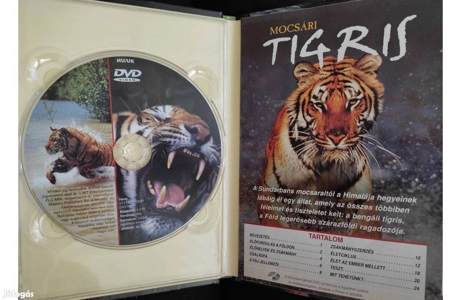 Mocsári tigris könyv DVD-vel