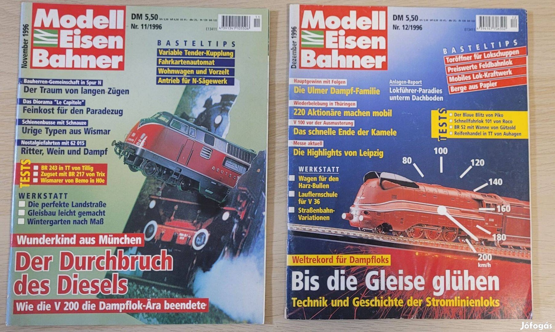 Modell Eisenbahner 1996 november és december vasútmodell