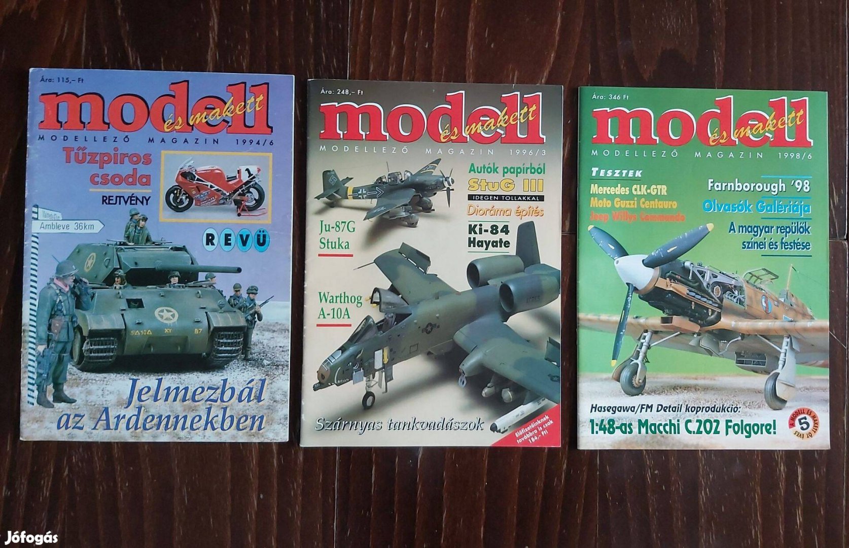 Modell és makett magazin (1994/6. - 1996/3.- 1998/6.)