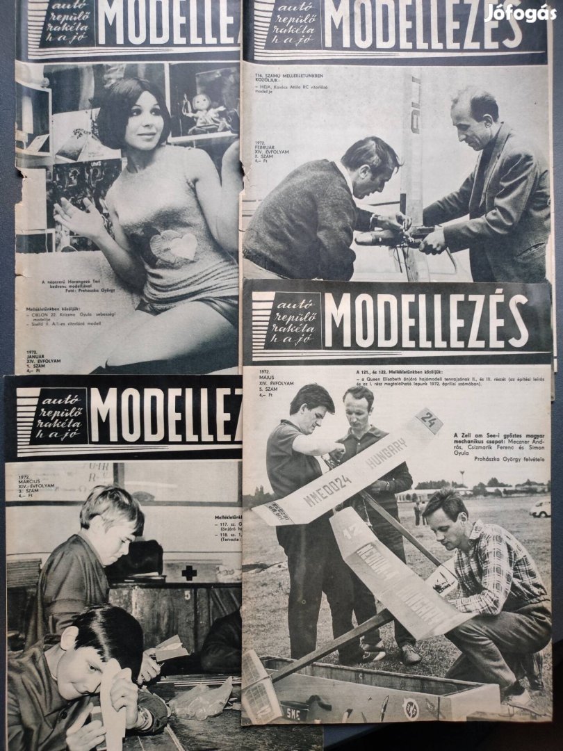 Modellezés újság1972-s számai 11 darab!!!