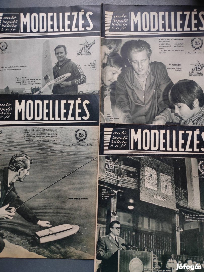 Modellezés újság 1973-s számai!!! 11 darab!!!