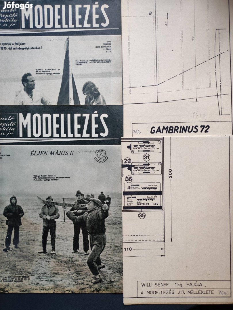 Modellezés újság 1976-s számai!! 10 darab!!