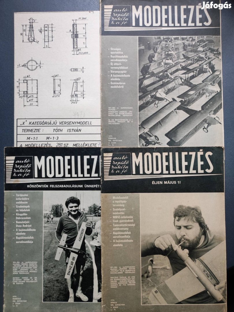 Modellezés újság 1979-s számai 12 darab!!