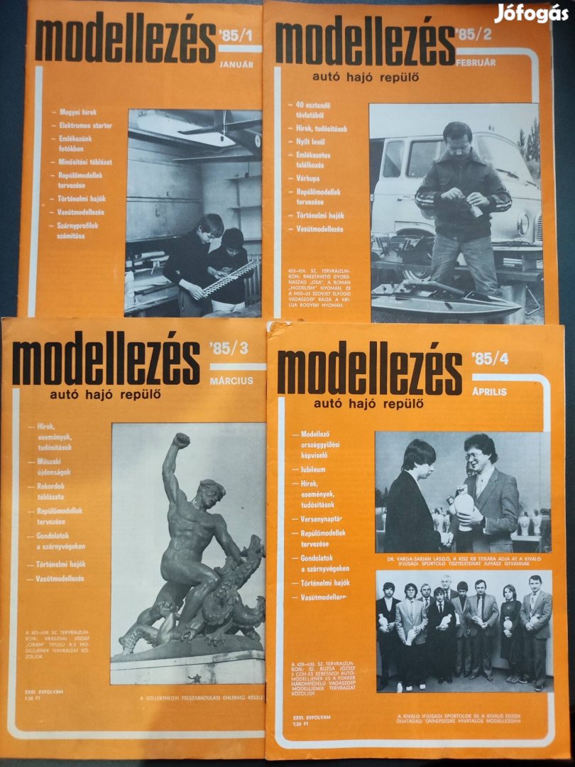 Modellezés újság 1985-s teljes évfolyam!!