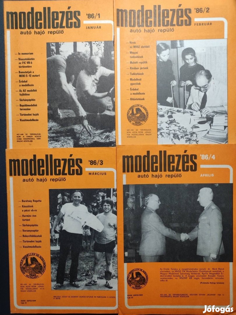 Modellezés újság 1986-s teljes év!!!