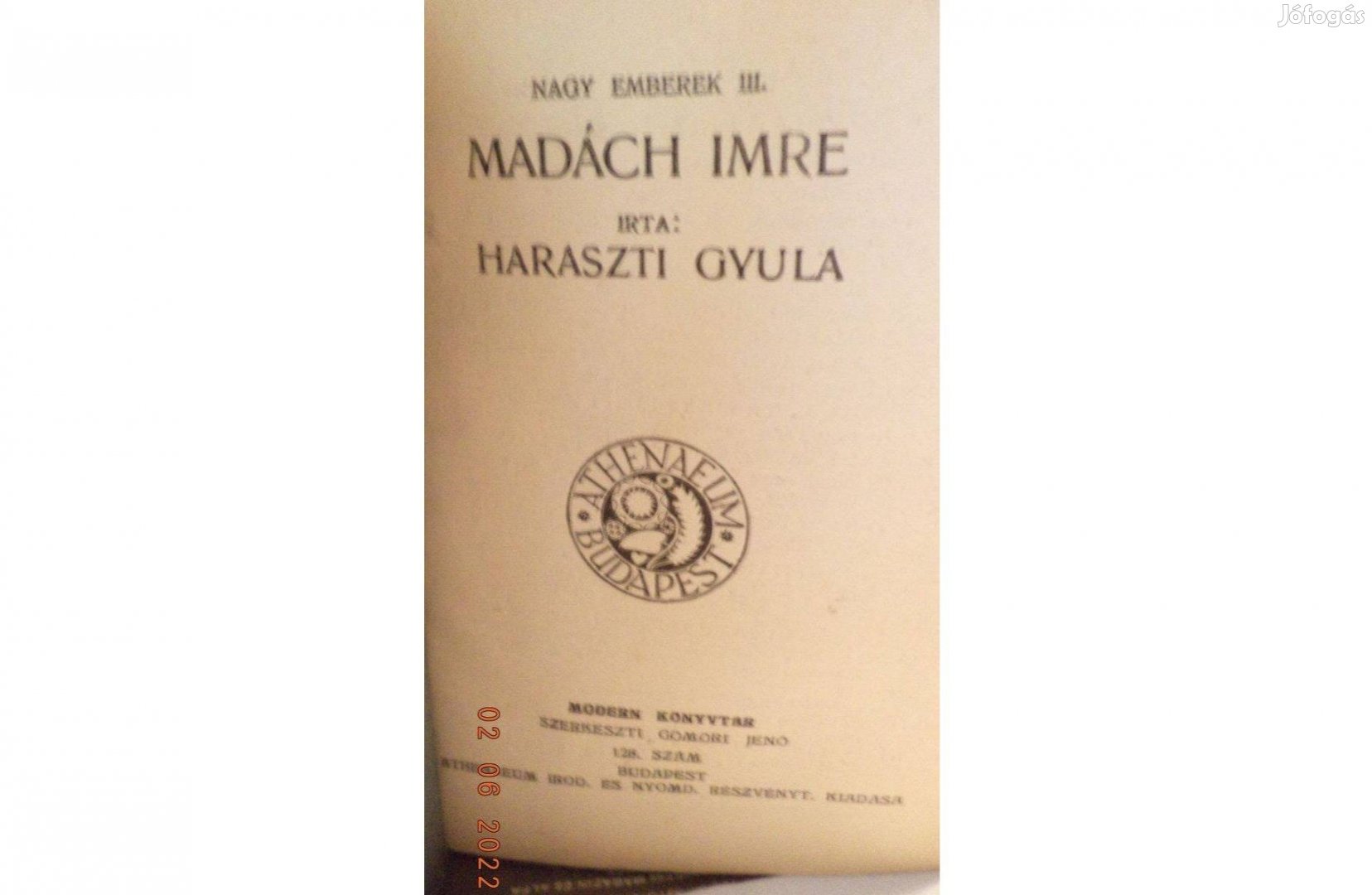 Modern Könyvtár sorozat: Madách Imre - Arany János