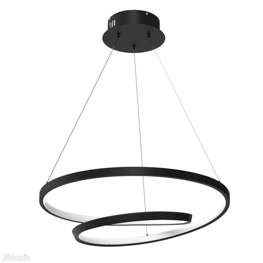 Modern LED függőlámpa fekete 48W Milagro Lucero Black 2400lm 4000K ML