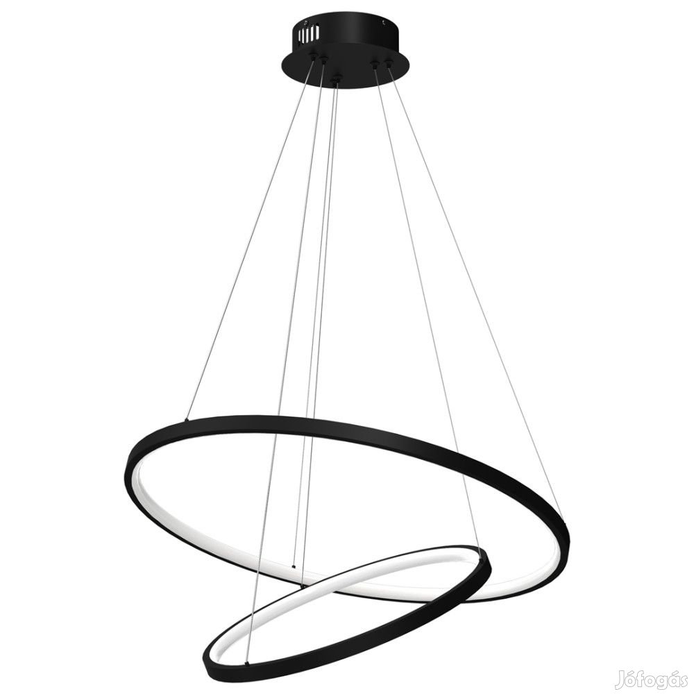 Modern LED függőlámpa fekete 51W Milagro Rotonda Black 2550lm 4000K M