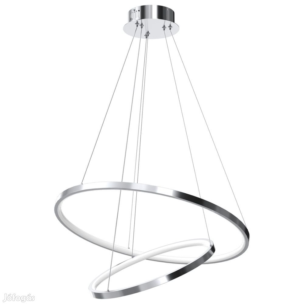 Modern LED függőlámpa króm 51W Milagro Rotonda Chrome 2550lm 4000K ML