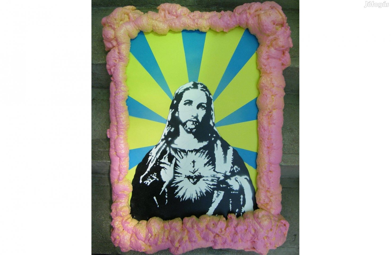 Modern Pop-art vallásos kép
