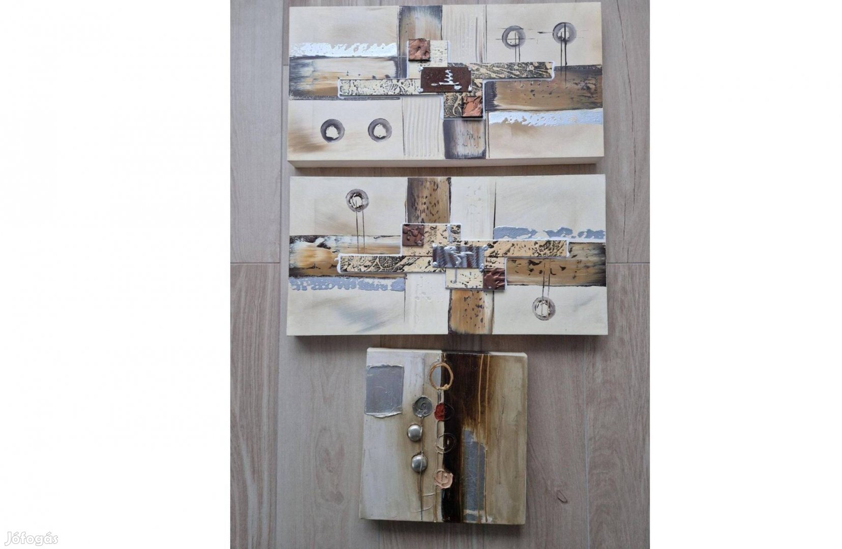 Modern absztrakt faliképek- 3 db os szett