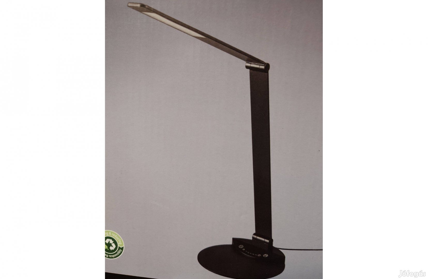 Modern asztali led-es lámpa, íróasztali lámpa fekete