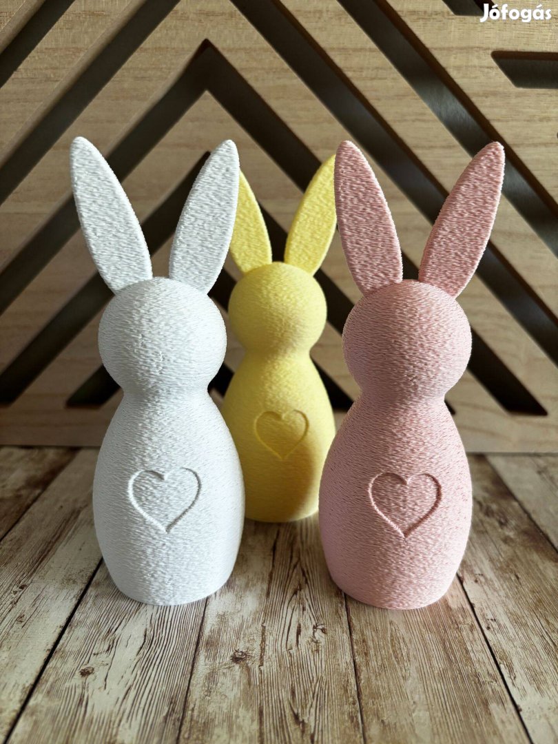 Modern húsvéti nyuszis dekoráció 3db