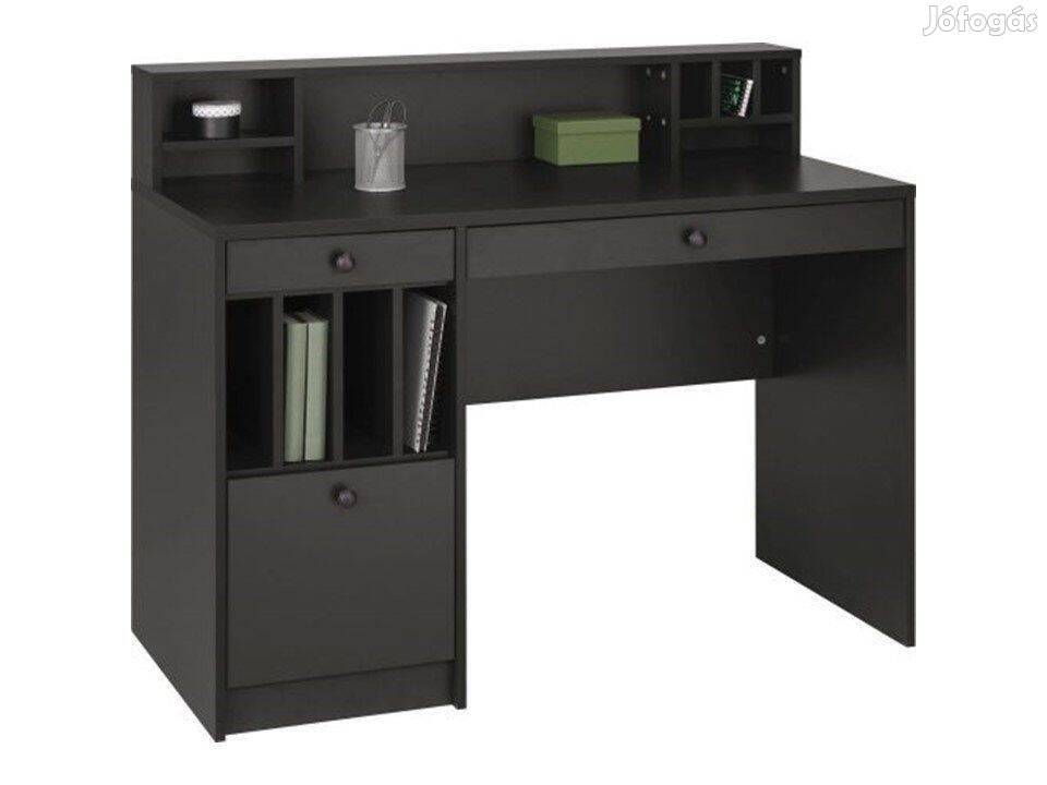 Modern íróasztal polccal Grafit színben Magas minőség 120 cm széles!
