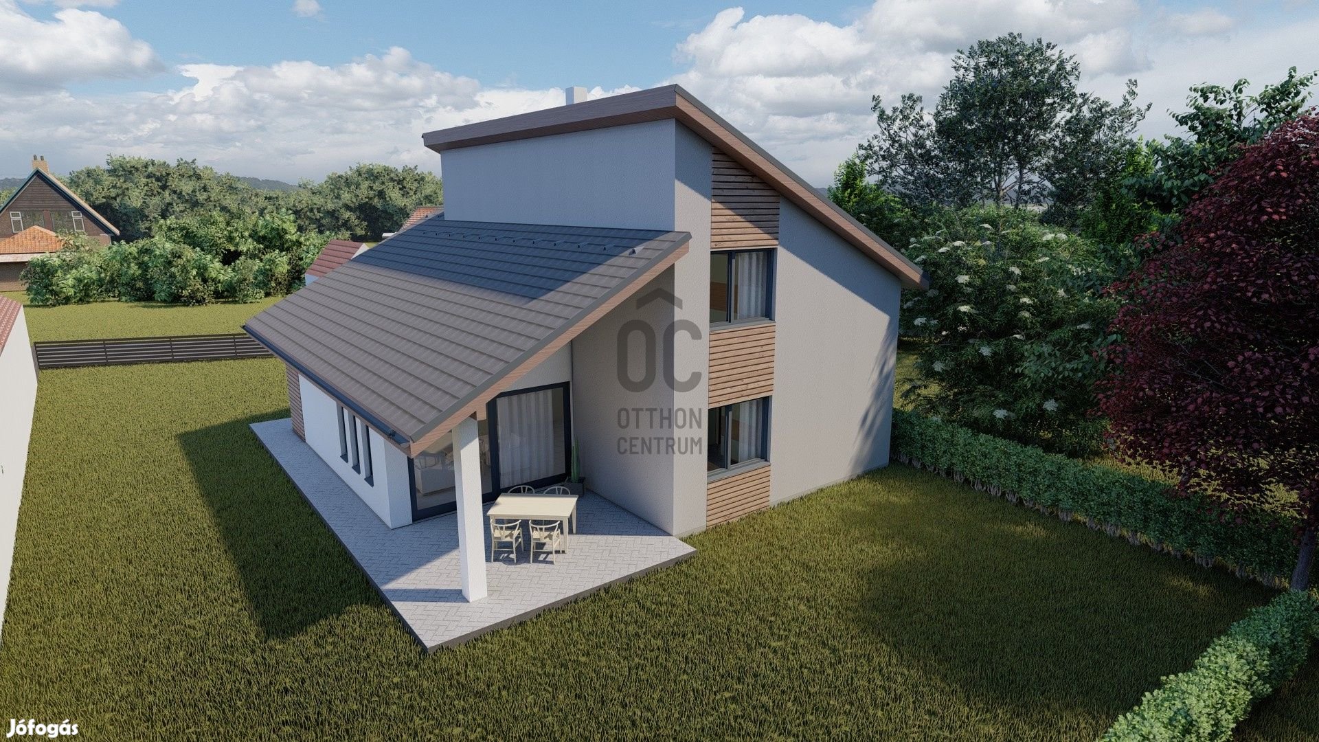 Modern kertvárosi környezet