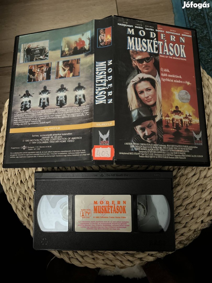 Modern muskétások vhs film