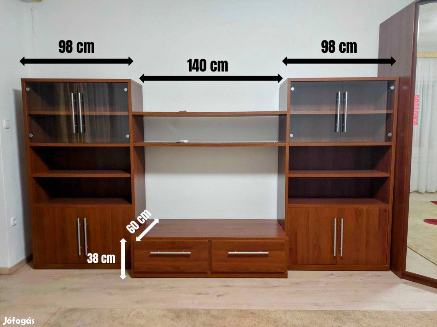 Modern nappali szekrénysor + TV állvány