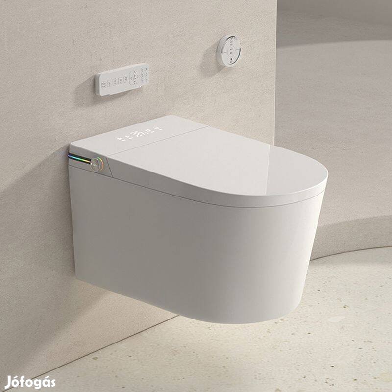 Modern okos WC beépített víztartállyal falra szerelhető