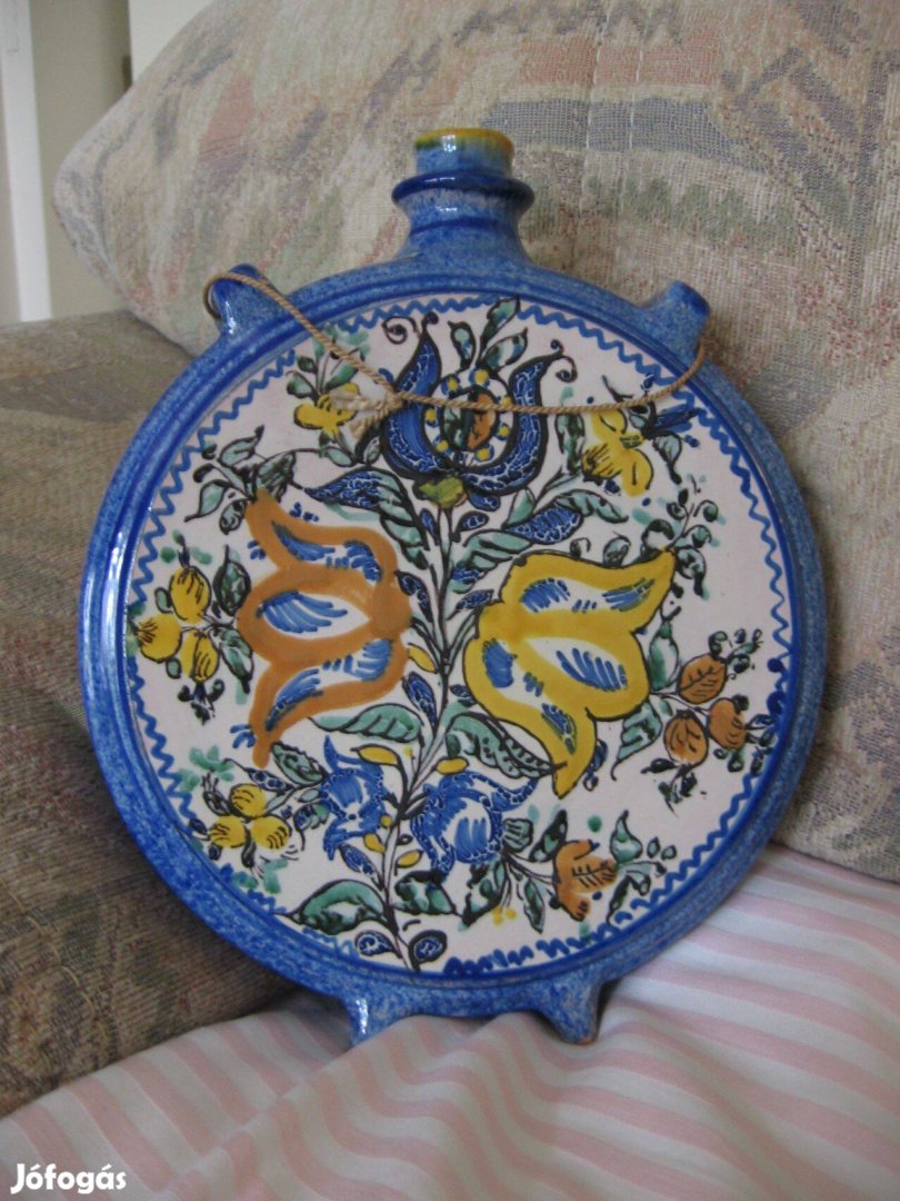 Modori majolika kulacs, kerámia