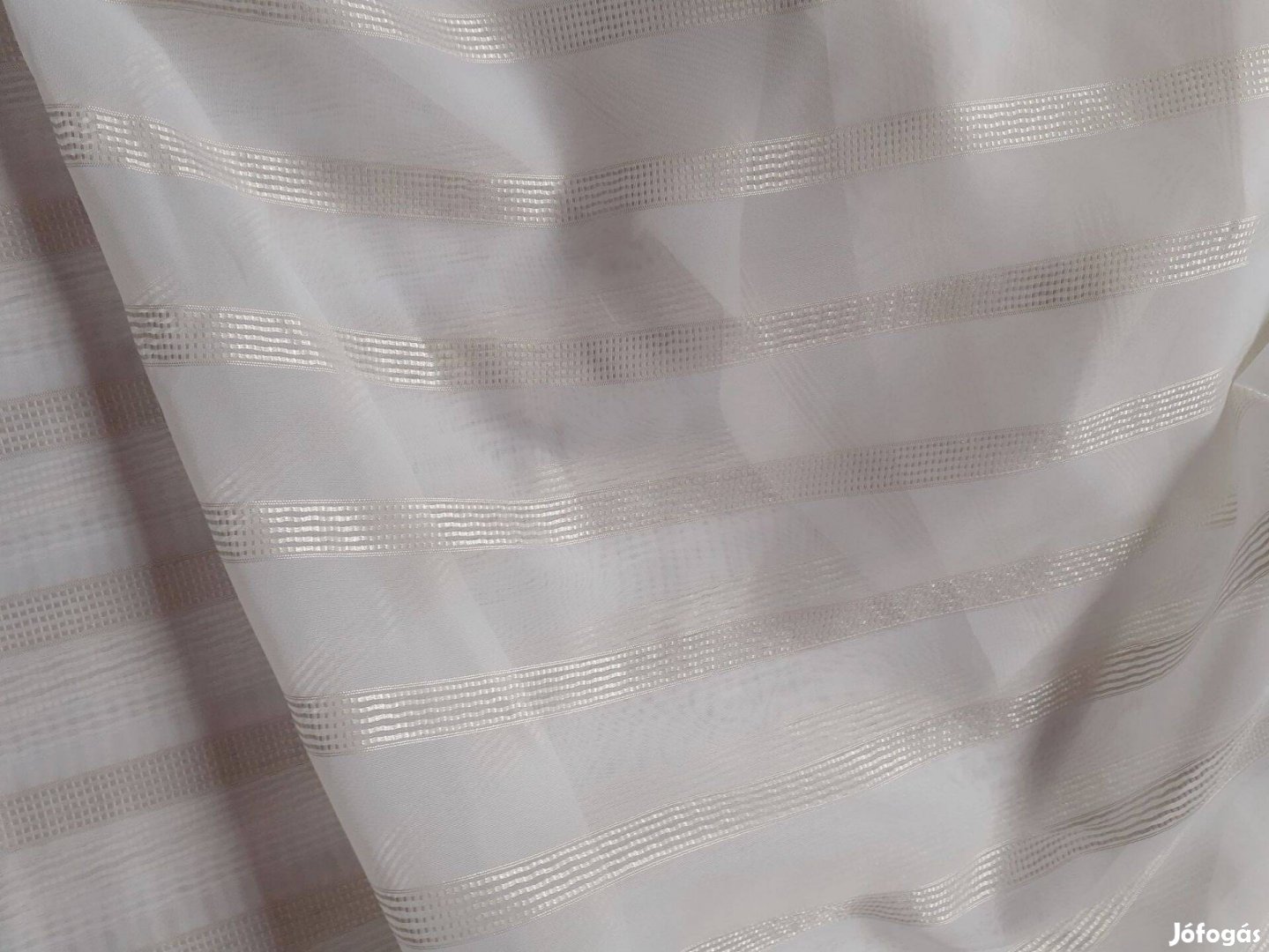 Mogyoró csíkos új függöny 10m x 260 cm