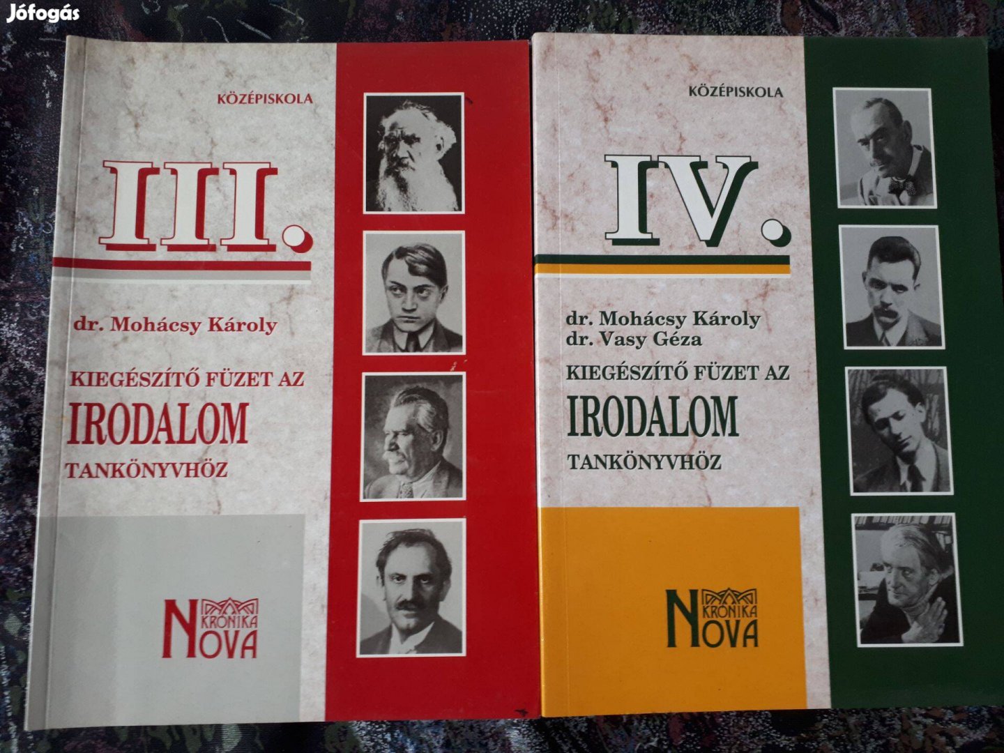 Mohácsy Károly: Irodalom 11-12., III-IV. kiegészítő füzet KN-0032, KN-