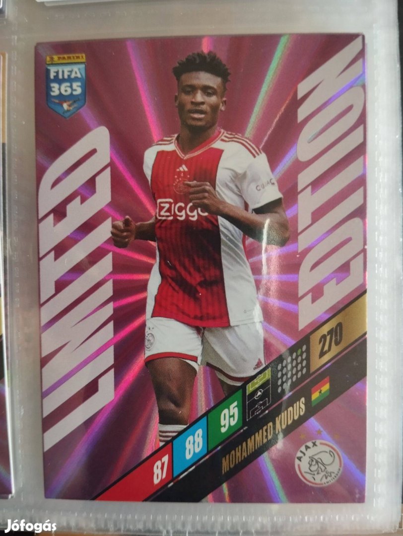 Mohammed Kudus (Ajax) FIFA 365 2024 Limited edition focis kártya