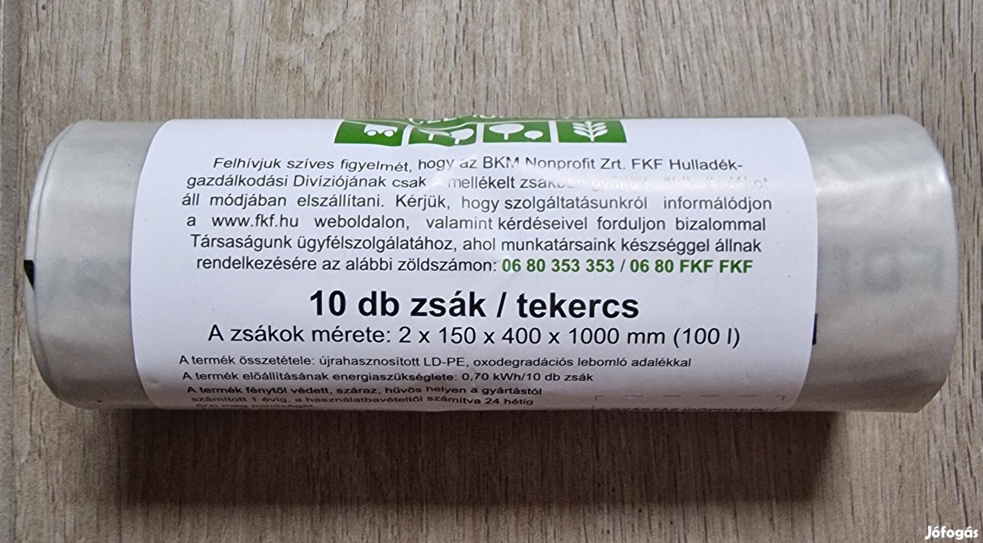 Mohu zöldhulladék-gyűjtő zsák 100l 10db
