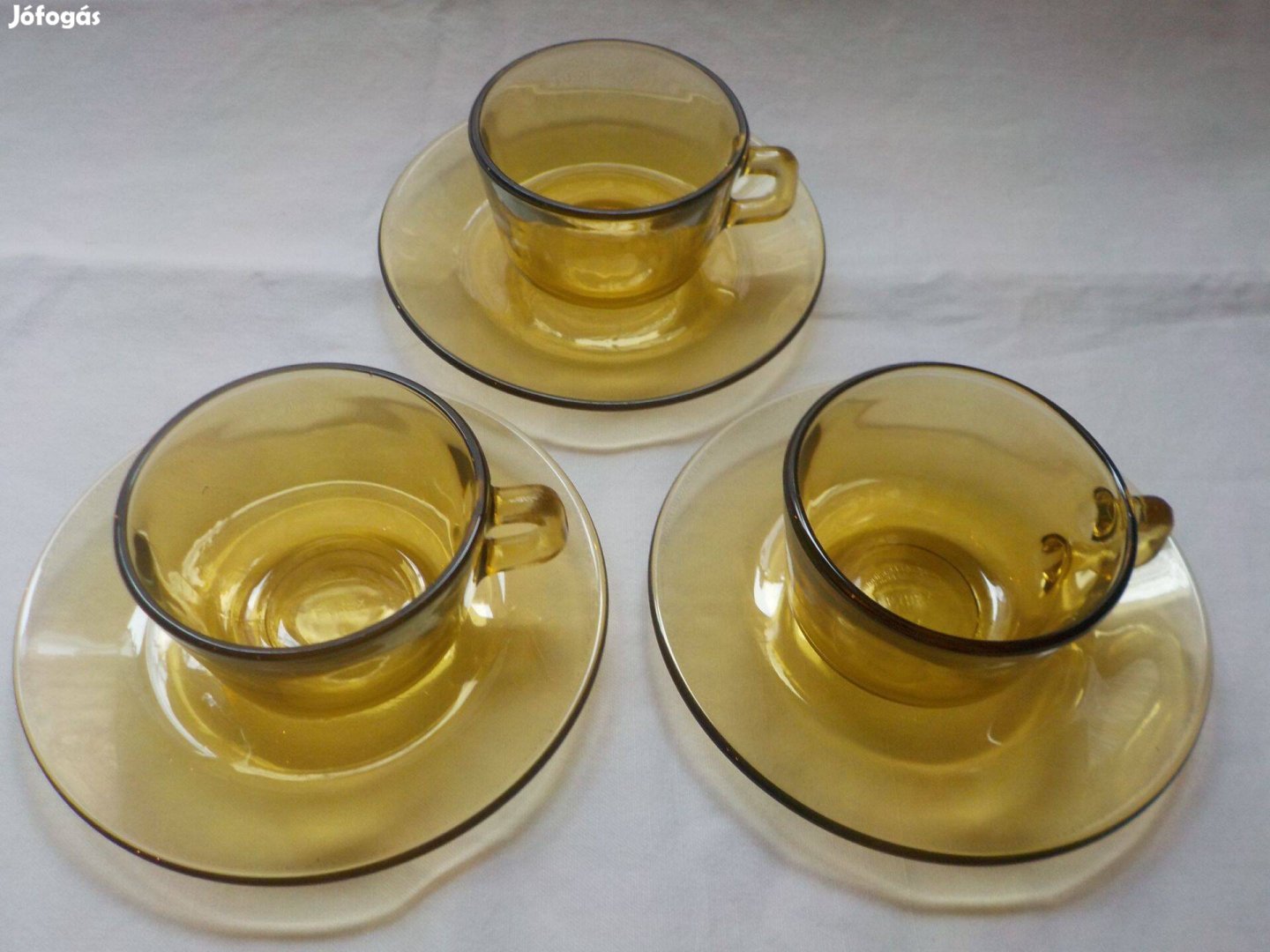 Mokkás készlet Pyrex üvegből, 6 db