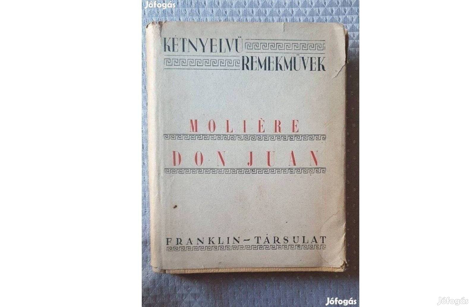 Moliére: Don Juan kétnyelvű, francia magyar